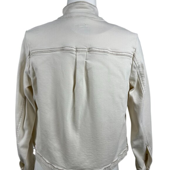 J. Jill Modern Short Jacket Size S Petite Ivory - Picture 6 of 14